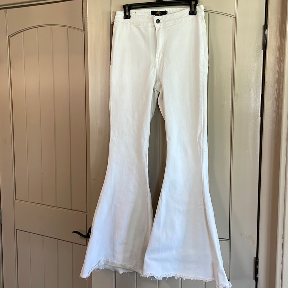 L&B White Flare Jeans